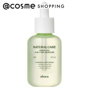 �u�|�C���g10�{ 4��10���vohora Natural Care Green Tea 3-in-1 Nail Remover 50ml �����[�o�[�E�����t �A�b�g�R�X��
