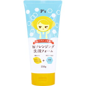 [2個セット] P’s ビタミンC+Wクレンジング 洗顔フォーム 250g [送料込][4582400831218] 洗顔料 TKコーポレーション