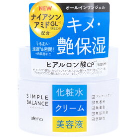 [ 6個 セット ] ウテナ シンプルバランス うるおいジェル 100g[4901234322714][ 送料無料 ] 化粧水 乳液 美容液 3in1 保湿ジェル ヒアルロン酸 コラーゲン ローヤルゼリー オールインワン化粧品