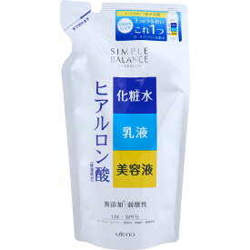 [ 3個 セット ] ウテナ シンプルバランス うるおいローション つめかえ用 200mL SPF5 [4901234324619][送料込] 化粧水 乳液 美容液 保湿液 多機能 詰め替え UVカット シミ そばかすを防ぐ コスメ 弱酸性