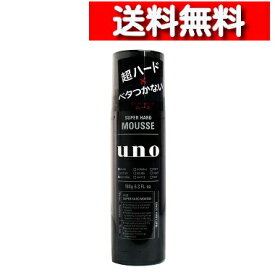 [ 単品 送料込 ] UNO ウーノ スーパーハード ムース f 180g [4550516494559-SP] ファイントゥデイ スタイリング剤 男性用 整髪料 スタイリングムース 超ハード 強力固定 無香料 メンズ化粧品 男性化粧品 男性 化粧品