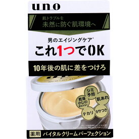 UNO ウーノ 薬用 バイタルクリーム パーフェクション [4901872445462] クリーム ファイントゥデイ オールインワンジェル オールインワンゲル スキンケア フェイスクリーム 保湿クリーム スキンクリーム オールインワン 男性化粧品 多機能ジェル