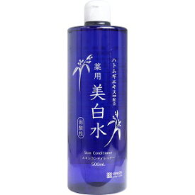 明色化粧品 雪澄 薬用美白水 500mL [4902468295003] フェイス ローション スキンローション ハトムギエキス プラセンタエキス 界面活性剤フリー 無着色 大容量 スキンコンデショナー