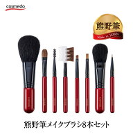 36%OFF【匠の化粧筆コスメ堂】熊野筆トゥルーセレクション メイクブラシ 8本セット 日本製【ブラシケース…