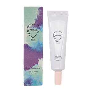 whomee �t�[�~�[ �R���g���[���J���[�x�[�XN Purple(�p�[�v��) 15g �x�[�X���C�N ���ω��n �R���V�[���[ SPF21 PA++[�M�t�g���b�s���O�Ή�]