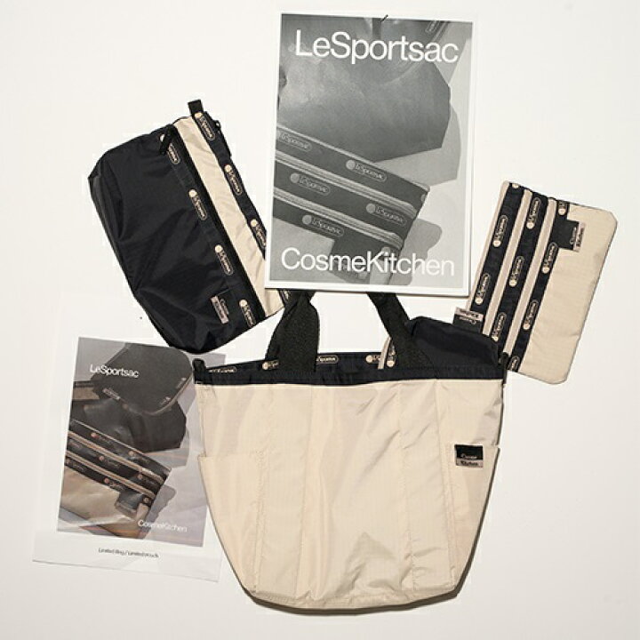 楽天市場】【LeSportsac×Cosme Kitchen】SM REVERSIBLE PKT TOTE 