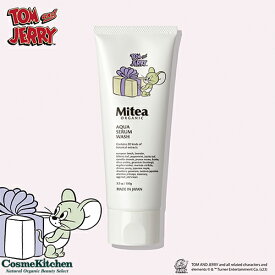 公式＜数量限定・トムとジェリー デザイン＞【Mitea ORGANIC】アクアセラムウォッシュ（美容クレイ洗顔） ミティアオーガニック [ 炭 クレイ 毛穴 黒ずみ 角栓 洗顔料 しっとり ]