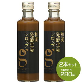 【正規品】【セット】 和漢発酵生姜シロップ 280mL 2本セット 生姜ドリンク ジンジャーエール 生姜湯 無添加 温活 健康食品 ダイエット 冷え性 冷え対策 免疫 hac_re 母の日