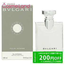 【19日20時～28HはP5倍★21日～500円OFFクーポン】ブルガリ BVLGARI プールオム オードトワレ EDT メンズ 100mL 香水 フレグランス 夏ギフト