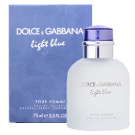 500円OFFクーポン配布中★19日23:59まで！ドルチェ&ガッバーナ DOLCE&GABBANA D&G ライトブルー プールオム オードトワレ EDT 75mL 香水 フレグランス 母の日