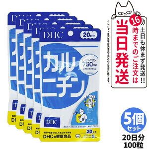 【5個セット 賞味期限2028/03】ディーエイチシー DHC カルニチン 20日分 100粒 サプリメント ダイエット 健康食品 健康サプリ 健康応援 マルチサプリ 送料無料
