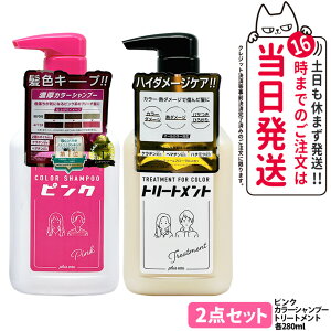 �y2�_�Z�b�g�zpluseau �v�����X�I�[ �J���[�V�����v�[ �s���N 280ml + �w�A�g���[�g�����g for color 280ml �w�A�J���[ plus eau �_���[�W ��C �g���[�g�����g �J���[�L�[�v ��������