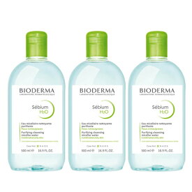 ビオデルマ セビウム H2O D(緑) 500ml×3本セット クレンジングウォーター BIODERMA クレンジング [5851/5465] 送料無料 敏感オイリー 混合肌