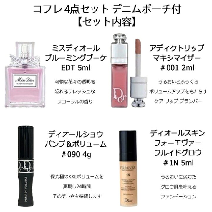 楽天市場】クリスチャンディオール メイクアップ コフレ 4点セット 