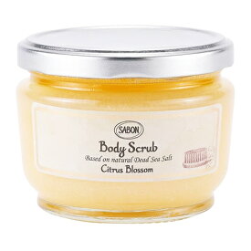 サボン ボディスクラブ 320g シトラスブロッサム SABON バスグッズ ボディスクラブ [0686]送料無料 ジャータイプ マッサージソルト オイル 塩 ボディケア マッサージ用 バス＆ボディケア 保湿 血行促進