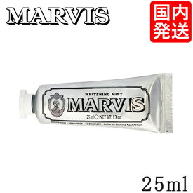 マービス 歯磨き粉 ホワイトミント 25ml MARVIS デンタルケア [0322]メール便無料[A][TN100] トゥースペースト ホワイトニング 歯みがき粉 国内発送
