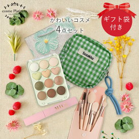 【福袋P11】 コスメ ギフト セット 福袋 ギフト袋付き カラーグラム アイシャドウ 化粧ポーチ ギフト プレゼント メイクブラシ 女性 おしゃれ かわいい 誕生日 プレゼント 女友達 韓国コスメ セット ゆうパケット 送料無料