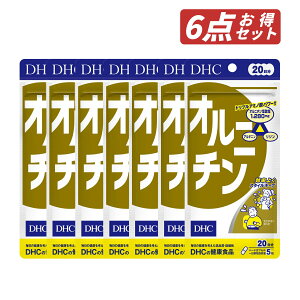 【クーポン利用で最大150円OFF】【即納】【国内正規品・セット販売・メール便発送・送料無料】まとめ買い DHC オルニチン 20日分(100粒入*6袋セット) 健康食品 アミノ酸 アルギニン 肝臓 お酒