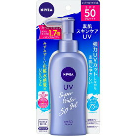【ポイント5倍★当店バナーよりエントリー必須】【即納】【ネコポスメール便発送】KAO 花王 NIVEA ニベア UV ウォータージェル ポンプ 本体 SPF50 PA+++ 日やけ止め140g【4901301298690】