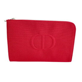 クリスチャンディオール コーナージップポーチ (ノベルティ) #レッド 【Christian Dior】【メール便可】
