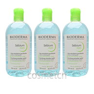 ビオデルマ セビウム H2O D （エイチツーオー D） 500ml お得な3本セット （クレンジング・メイク落とし）
