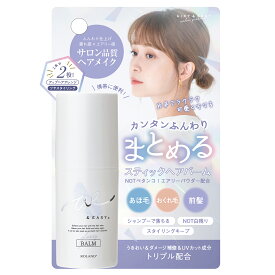 【公式】エアリー&イージー スティックヘアバーム 17g AIRY & EASY まとめ髪 あほ毛 濡れ髪 ヘアバーム ふわ濡れ髪 エアリーアンドイージー スタイリング サロン品質 サロンクオリティ ウェットヘア ダメージ ヘアアレンジ