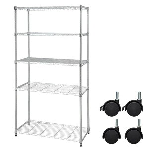 �A�C���X�I�[���} ���^�����b�N �{�� �L���X�^�[�t ��91×���s46×����178.5cm 5�i �ω׏d60kg �|�[���a25mm �X�`�[�����b�N�I �V�F���t SE-918EC