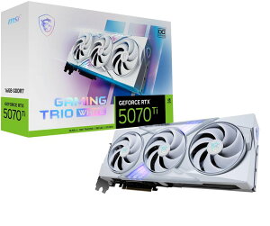 MSI GeForce RTX 5070 Ti 16G GAMING TRIO OC WHITE �O���t�B�b�N�X�{�[�h VD9040
