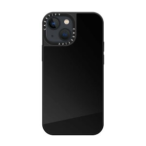CASETiFY iPhone 13 Mini �p �P�[�X �~���[MagSafe�Ή� - �u���b�N (�u���b�N�o���p�[)