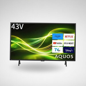 �V���[�v 43�^�t���n�C�r�W���� �t���e���r 2T-C43GF-2 AQUOS Bluetooth Google TV �l�b�g���� �������� W�`���[�i�[ �ߓd���[�h