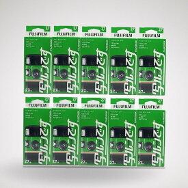 【10個セット】富士フイルム(FUJIFILM) フジカラーレンズ付フィルム 写ルンです スタンダードタイプ 27枚撮り LF JDV1 SP FL 27SH 1