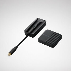 �G���R�� ���C�����X HDMI ����M�@�Z�b�g ���� USB Type-C �ڑ� 5GHz/�ő�30m�]�� �t��HD/60Hz �L���R���e���c�Ή� �u���b�N DH-CW4K110EBK