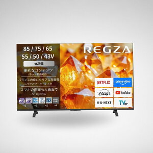 REGZA ���O�U �e���r 43E350S (43�C���` / 4K �e���r/�t��/�N���A����/�_�u���`���[�i�[ / AirPlay2�Ή� / �X�}�[�g�e���r / 2026�N���f��)