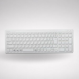 �G���R�� �L�[�{�[�h Bluetooth �p���^�O���t �R���p�N�g�L�[�{�[�h Windows�EMac�EiOS�EAndroid�Ή� �z���C�g TK-FBP101WH
