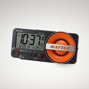 ���Y��(RHYTHM) �剹�� �ڊo�܂����v �d�g���v 1,000�p�^�[�� �d�q�� �A���[�� (�T�E���h30��) �o�b�N���C�g�t�� �f�W�^�� [�t�B�b�g�E�F�[�u�o�g��230] �u���b�N 8.5×18.4×5.8cm 8RZ230SR02