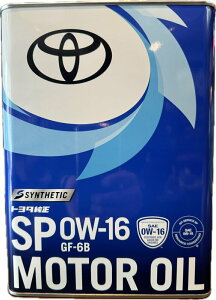TOYOTA(�g���^) �������[�^�[�I�C�� SP 0W-16 4L 08880-14405