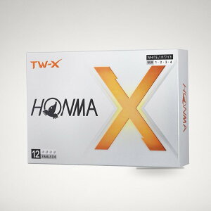 �z���} �S���t �{�[�� TW-X TW-S 2024�N���f�� 1�_�[�X 12������ �z���C�g �C�G���[ 3�s�[�X �c�A�[�n �X�s�� �򋗗� �f�B�X�^���X �\�t�g �S���t�{�[�� TOUR WORLD BT2402 �{�� HONMA_TW-X_�z���C�g(1�_
