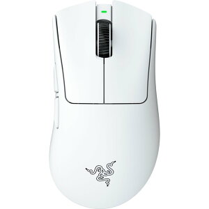 Razer ���C�U�[ DeathAdder V4 Pro (White Edition) �Q�[�~���O�}�E�X ���C�����X ���� 57g 8,000Hz�h���O������ �����x�̑�2���� Focus Pro 45K �I�v�e�B�J���Z���T�[ ��2���� HyperSp