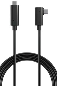 �G���R�� USB-C & USB-C �P�[�u�� 5m 60W USB PD�Ή� 10Gbps L���R�l�N�^ AOC�P�[�u�� ���t�@�C�o�[ �y Oculus Quest�AMeta Quest2/3 �Ή��z �u���b�N DH-CCLO50BK