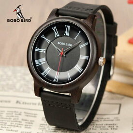 木製 腕時計 BOBO BIRD　メンズ レディース 木製腕時計 ウォッチ ラバーバンド 黒 シンプル おしゃれ