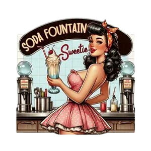 セクシーガール イラスト アイロン 接着 シート プリント シール ステッカー 熱転写 ハンドメイド レトロ リメイク Tシャツ クラシック 大きめ アメリカ USA DIY ピンナップガール ルート66 ダ