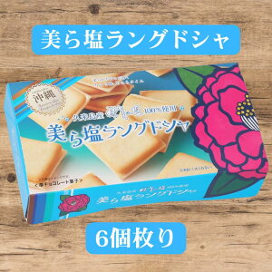 美ら塩ラングドシャ 個包装 6枚入り沖縄の塩 お菓子 スイーツ ラングドシャクッキー ラングドシャ 塩スイーツ お土産個包装 個包装スイーツ 個包装お菓子 ご当地スイーツ お取り寄せスイー