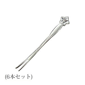 ヒメフォーク フラワーカトラリー キキョウ 6本(4521540115543)カフェ 喫茶 お茶会 カトラリー プレゼント