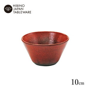 日比野陶器 リッチレッド 10cm ボール 2個セット A la carte アラカルト 和(H15-041-285)美濃焼 機能的で美しい おしゃれ プレート 日比野陶器 ボール