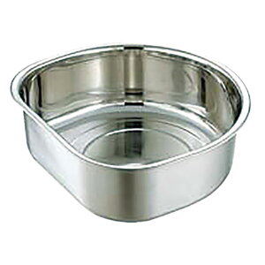 18-8 D型洗桶 30cm (036020)07-0118-0401タライ たらい 洗い桶 ステンレス 燕三条 日本製