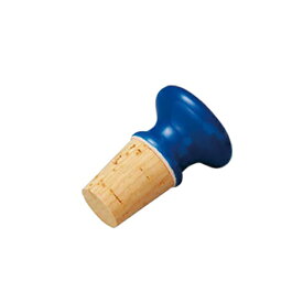 陶器ボトルストッパー ネイビーブルー（171078）07-0500-0201ワイン保存器具 コルクのワインボトル栓