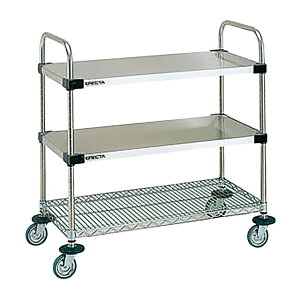 スーパーエレクターカート UTTカート2型 NUTT1-2S(143024)07-0699-0307サービスワゴン キャリー カート 配膳 ワゴン 同梱不可 代引き不可