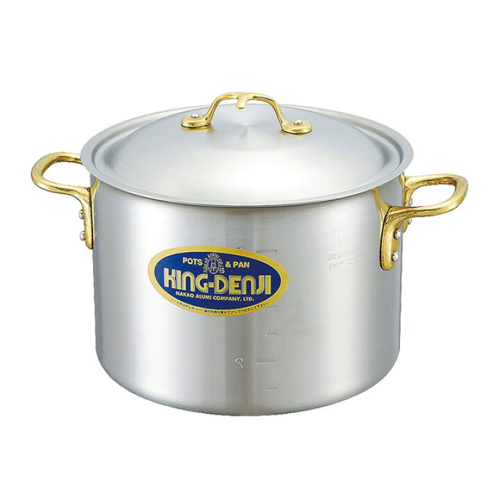楽天市場】キングデンジ 半寸胴鍋 36cm 22.5L（349014）07-0068-0207 