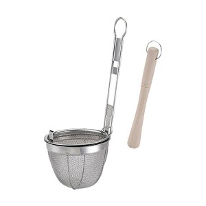 共柄みそこし フタ付(042060)07-0175-0401味噌こし みそこし 万能こし ストレーナー