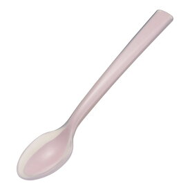 口あたりやさしいスプーン 一体深型・小 ピンク（OSP1601）1-1853-0401